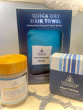 Conscious Coconut Sugar Scrub, Coconut Wipes, and Hair Towel Bundle