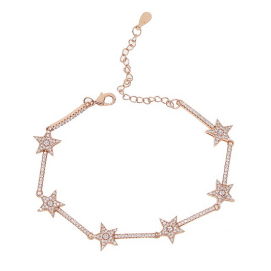 Crystal Star Tennis Bracelet