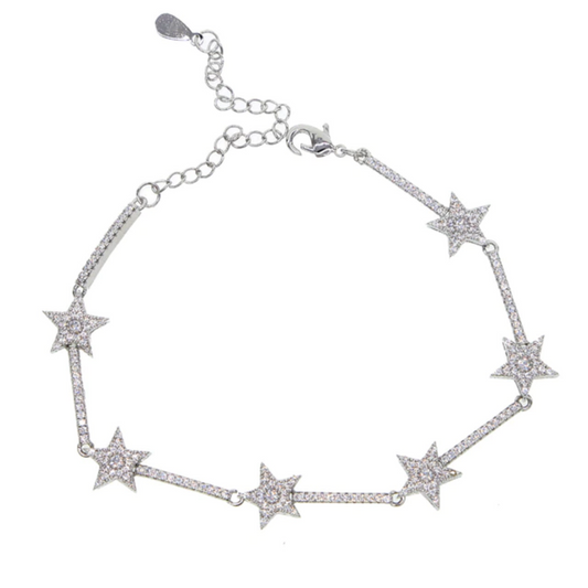 Crystal Star Tennis Bracelet