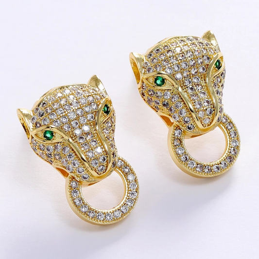 Leopard Stud Earrings