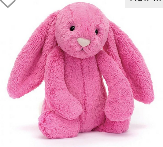 Bashful Hot Pink Bunny