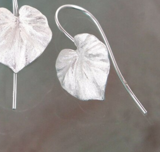 Silver Dangling Earring Palm