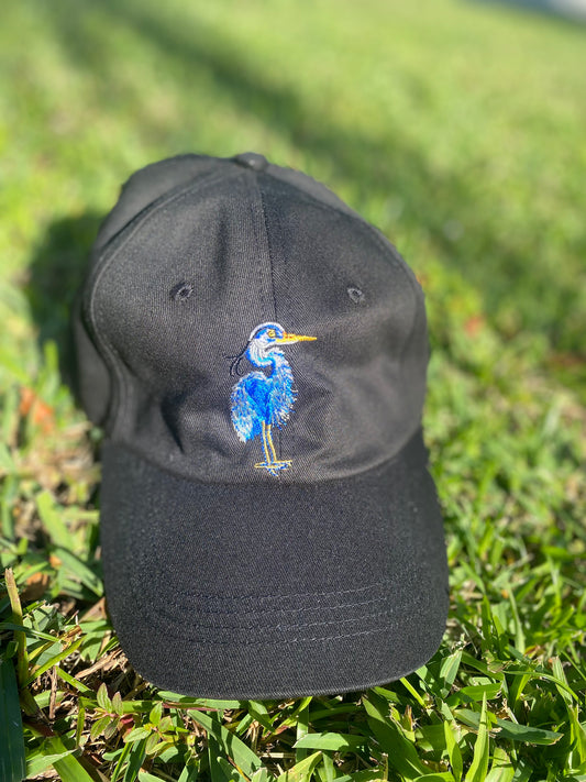 Black The Spa of Charleston Great Blue Heron Baseball Cap